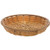 HUBERT Round Basket Natural Colored _ 12 inch Dia x 2 inch H