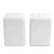 Everyday White by Fitz and Floyd Square Salt and Pepper Shakers