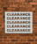 C L E A R A N C E Sign Stencil Template _ Reusable Stencil _ INNOVO Stencils