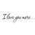 VWAQ I Love You More Decal Wall Quote Love Wall Art Decor Stickers Sayings for Bedroom _10 inch  H X 36 inch  W_