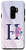 Galaxy S9 Plus  Purple Flower Initial Letter H Monogram Personalized Gifts Case