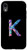 iPhone XR Cool Modern Letter K Abstract Paint Pattern on Black AAN012k Case