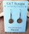 Kiawah South Carolina Beach Sand Dangle Earrings