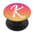 Pink Ombre Gradient Letter K Initial Monogram K PopSockets Grip and Stand for Phones and Tablets