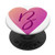 Heart B Letter Purple Pastel Pink Ombre Initial ~ B Monogram PopSockets Grip and Stand for Phones and Tablets