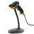 Barcode Scanner with Stand,Haelpu Wired Handheld 1D Laser Bar Code Scanner with Handsfree Adjustable Stand USB Automatic Sensing Scan Barcode Reader for POS PC Laptop
