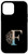 iPhone 12 mini Teal Blue Mandala with Letter F Monogram Initial on Black Case