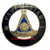 Masonic Past Master Black and G Auto Emblem For Freemason PM