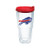Tervis 1039103 NFL Buffalo Bills Primary Logo Tumbler with Emblem and Red Lid 24oz, Clear