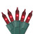 Bethlehem Lighting 50_Count Red Perm_O_Snap Mini Christmas Light Set_ 24.75ft Green Wire
