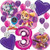 Paw Patrol Party Supplies Girls Skye  and  Everest Balloon Decoration Bundle for 3rd Birthday