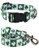 Coomour St. Patrick's Day Dog Collar with pet Funny Clover Printing Adjustable Leash for Small Medium Large Dogs Cats Pets Collars Set _Small_
