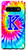 Galaxy S10 Tie Dye Letter K _Tie Dye Retro Colorful Monogram Initial K Case