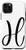 iPhone 11 Pro White  and  Black Personalized Phone Cases with Letter H_Initial Case