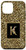 iPhone 12 mini Modern Monogram Initial Letter K Leopard Animal Pattern Case