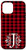 iPhone 12 mini Red and Black Buffalo Plaid Monogram Letter J Initial Gift Case