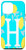 iPhone 12 Pro Max Letter H Monogram Yellow Lemon Teal Blue Background Wreath Case