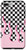 iPhone 7 Plus 8 Plus Pastel Pink Fire Flames Case Checkered Pattern Goth Punk Case