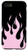 iPhone SE _2020_   7   8 Pastel Pink Fire Flames Black Case Goth Punk Style Case