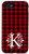iPhone SE _2020_   7   8 Red and Black Buffalo Plaid Monogram Letter K Initial Gift Case