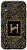 iPhone XR Modern Monogram Initial Letter H Black Leopard Pattern Case