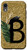 iPhone XR Monogram Letter B Leaves Gold Background Black Initial B Case