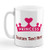Custom Ceramic Coffee Mug 11 Ounces Princess B Girly White Tea Cup Personalized Text Here