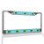 Fastasticdeals Metal Insert License Plate Frame Sea Turtle B Weatherproof Car Accessories Chrome 2 Holes Solid Insert
