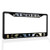 Fastasticdeals Metal Insert License Plate Frame I'd Rather Be in Kauai! Weatherproof Car Accessories Black 2 Holes Solid Insert