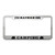 Speedy Pros I'd Rather Be Camping Zinc Metal License Plate Frame Car Auto Tag Holder _ Chrome 2 Holes