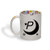 Ceramic Christmas Coffee Mug 11 Ounces inch P inch  Stars Initial Monogram Letter P Funny Tea Cup Monogram Design Only Design Only