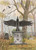 5x7 INCH PRINT OF ORIGINAL PAINTING RYTA RAVEN CROW HALLOWEEN AUTUMN CEMETERY TOMBSTONE MONUMENT FALL SEASON SEASONAL INTERIOR HOME HOUSE DESIGN DECOR DECORATION FINE WALL ART