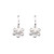 Daisy Flower Charm Sterling Silver Earrings _tiny size_