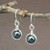 Sterling Silver Hematite Gemstone Dangle Drop Earrings