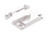 C.R. LAURENCE TH23087 CRL White Sash Lock With Lugs_ 11 16 Backset 2_1 16 Mounting Holes by C.R. Laurence