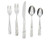 Cambridge Silversmiths Tula Frost 30-Piece Flatware Set