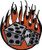 C and D Visionary Application Flaming Dice Patch