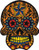 C and D Visionary Application Flower Power Candy Skull Patch