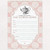 Pink Victorian Rosette Tea Party Bridal Shower Invitation_ 10 Fill_in Blank 5x7 Invites and Envelope