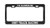 Product Express I'd Rather BE Dirt Track Racing Black Metal License Plate Frame Tag Holder