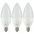 Sunlite CTF/LED/7W/E12/FR/D/ES/27K/3PK Dimmable Energy Star 2700K Candelabra Base Warm White LED Chandelier Torpedo Tip 7W Light Bulb (3 Pack), Frosted