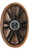 Waterwood Solid Brass Oval Flower Doorbell in Oil Rubbed Bronze