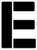 18x24 Large Letter Stencil from 4 Ply Mat Board _Letter E