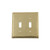 Nostalgic Warehouse 719975 Egg & Dart Switch Plate with Double Toggle Polished Brass