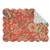 C and F Home Adele Quilted Single Rectangular Cotton Quilted Placemat Rectangular Placemat Red