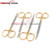PRECISE CANADA  4 O.R Grade IRIS Ophthalmic Scissors Straight Plus Curved with Gold Handle New