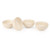 Signature Housewares 4860 Sahara Assorted Bowls (Set of 4), Ivory