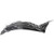 Splash Shield Front Right Side Fender Liner Plastic Front Section for Nissan 350Z 03_05