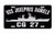 USS JOSEPHUS DANIELS CG 27 License Plate Aluminum USN B