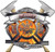 Retired Firefighter Fire Rescue Decal _ 6 inch  h _ REFLECTIVE